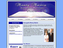 Tablet Screenshot of montymartinevangelist.org